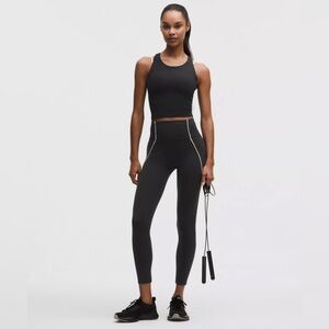 Lululemon Wunder Train No-Line Piped High-Rise Tight 25